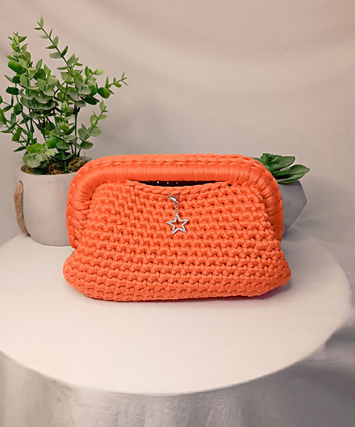 Takiri Mona TK1038 sac à main orange fermoir