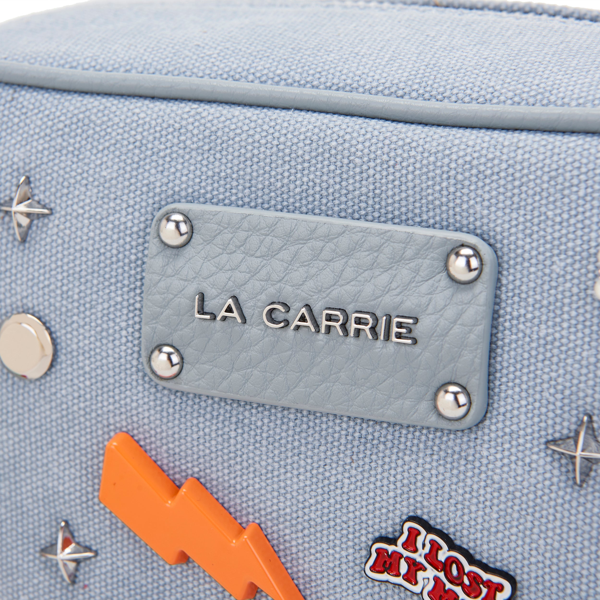 La Carrie Pins sac bandoulière ciel 23x10x16cm