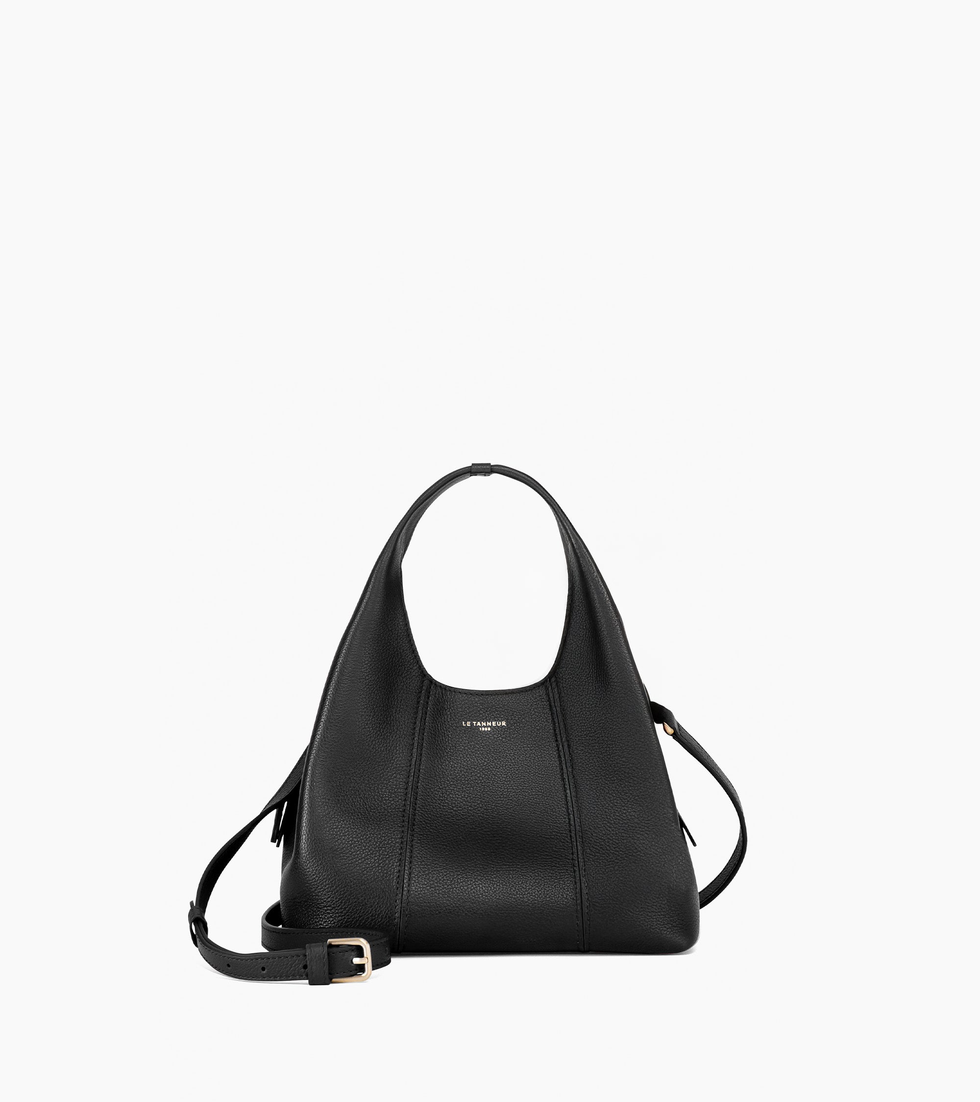 Le Tanneur Juliette Petit sac à main cuir grainé noir