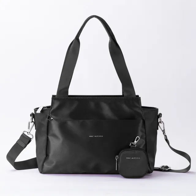 Mac Alyster Studio Passion sac shopping noir métalisé