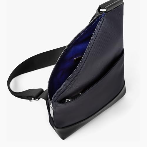 Le Tanneur Gaspard sacoche bandoulière cuir toile homme