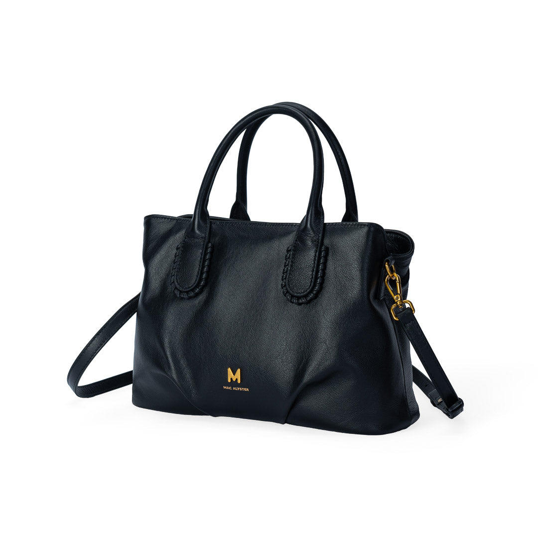 MAC ALYSTER LILY sac à main marron clair cuir