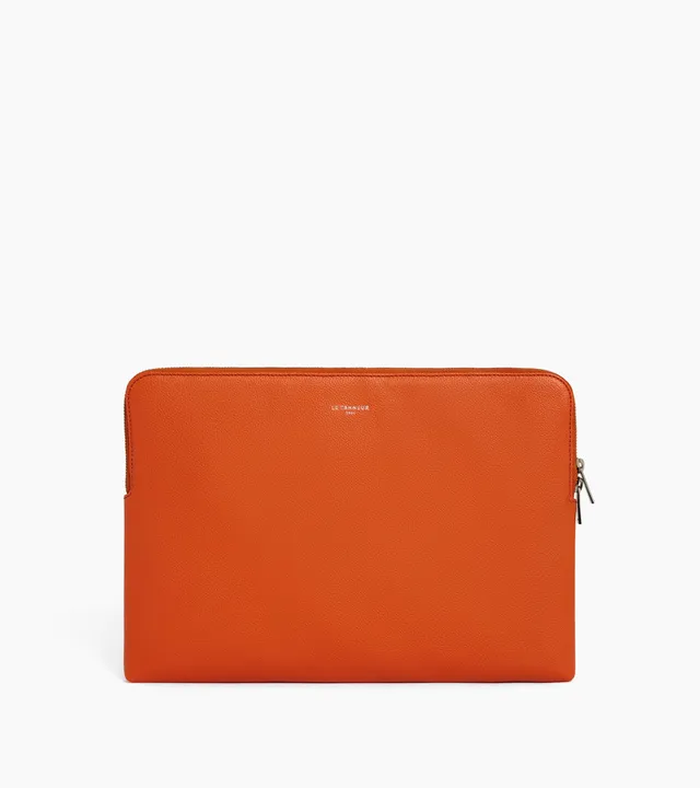 Le Tanneur pochette ordinateur 14 pouces cuir grainé