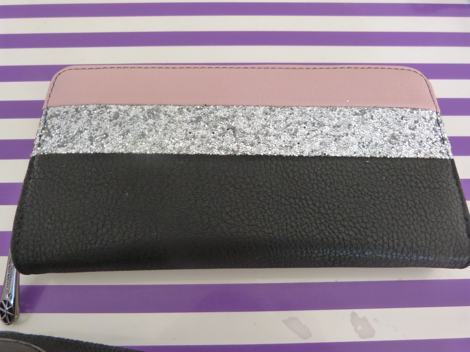 Gallantry Accessoires compagnon long gris noir paillettes 20 cm