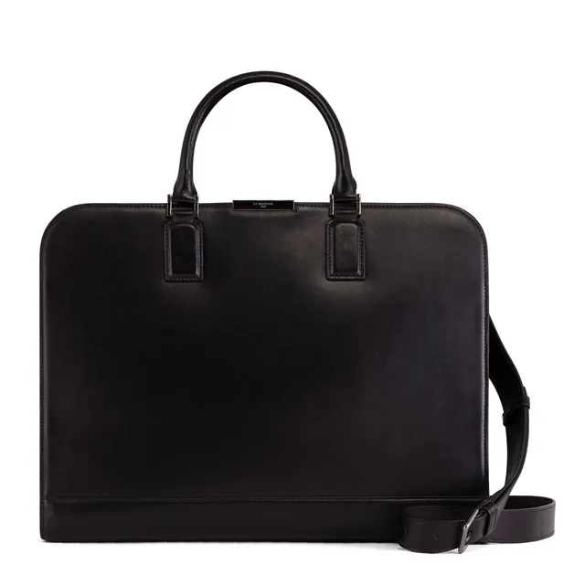 Le Tanneur Honoré porte-documents cuir slim 15" 40 cm
