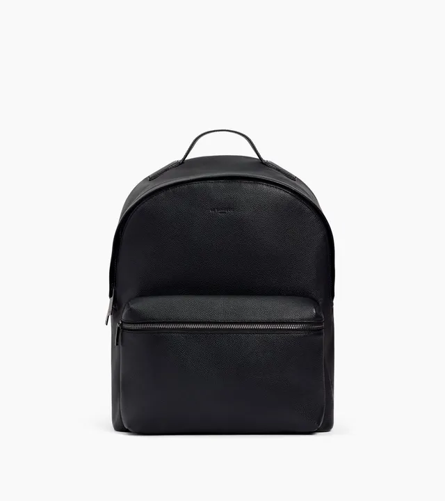 Le Tanneur Marceau sac à dos cuir grainé noir 14"
