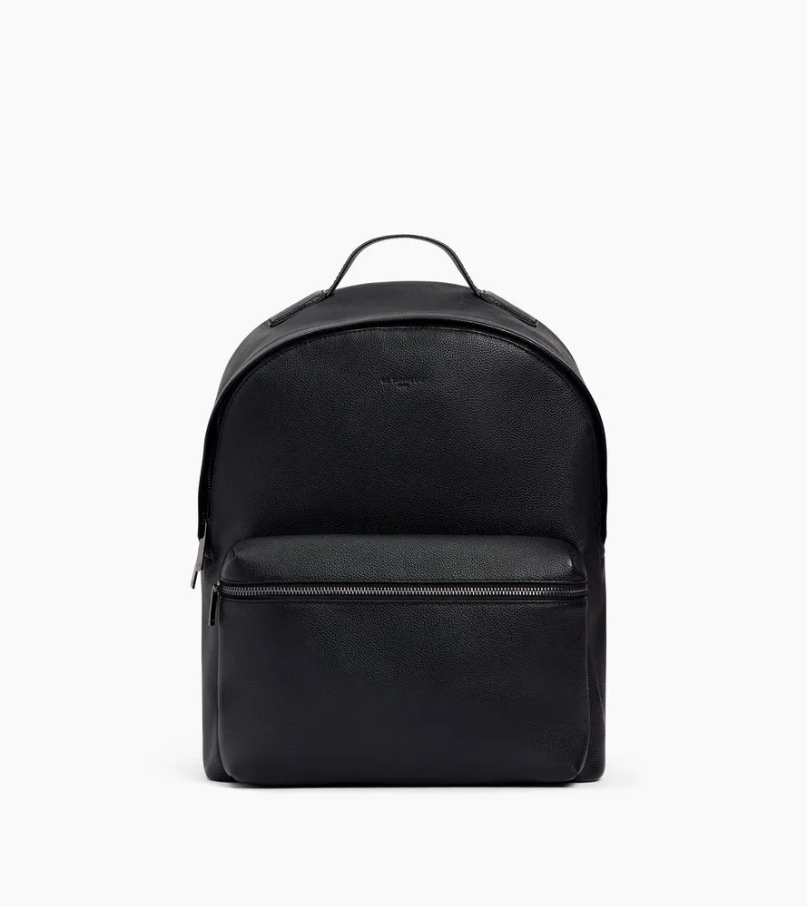 Le Tanneur Marceau sac à dos cuir grainé noir 14"