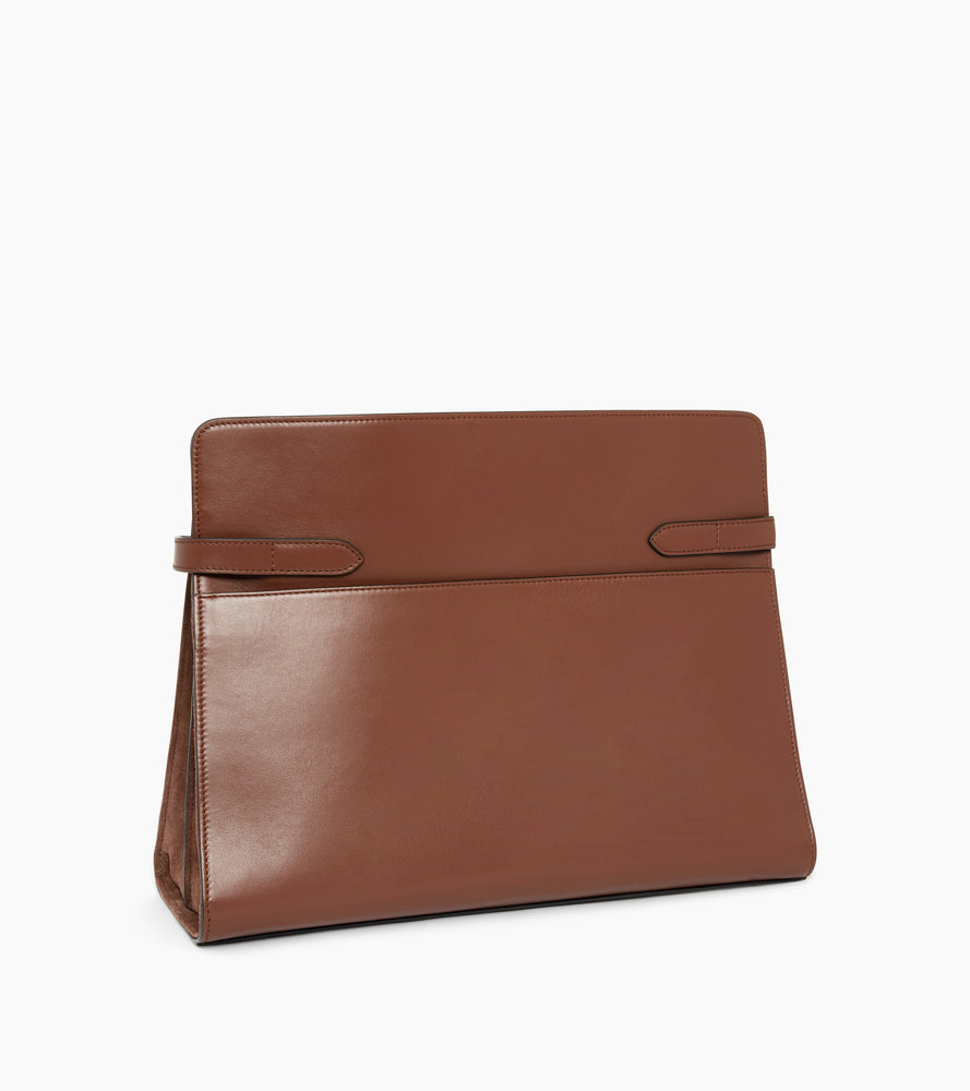 Le Tanneur Emie sac épaule cuir lisse maxi
