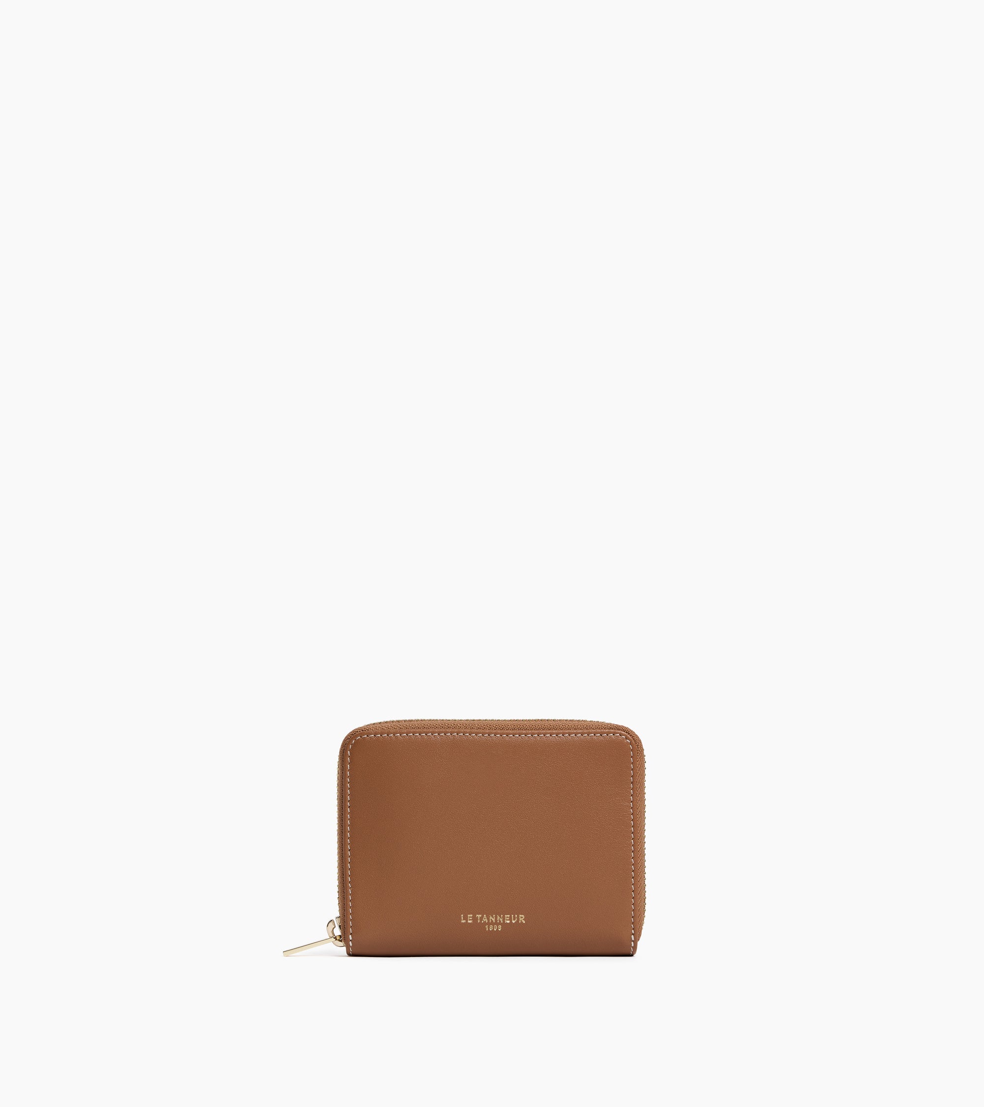 Le Tanneur Albertine porte-monnaie cuir lisse camel