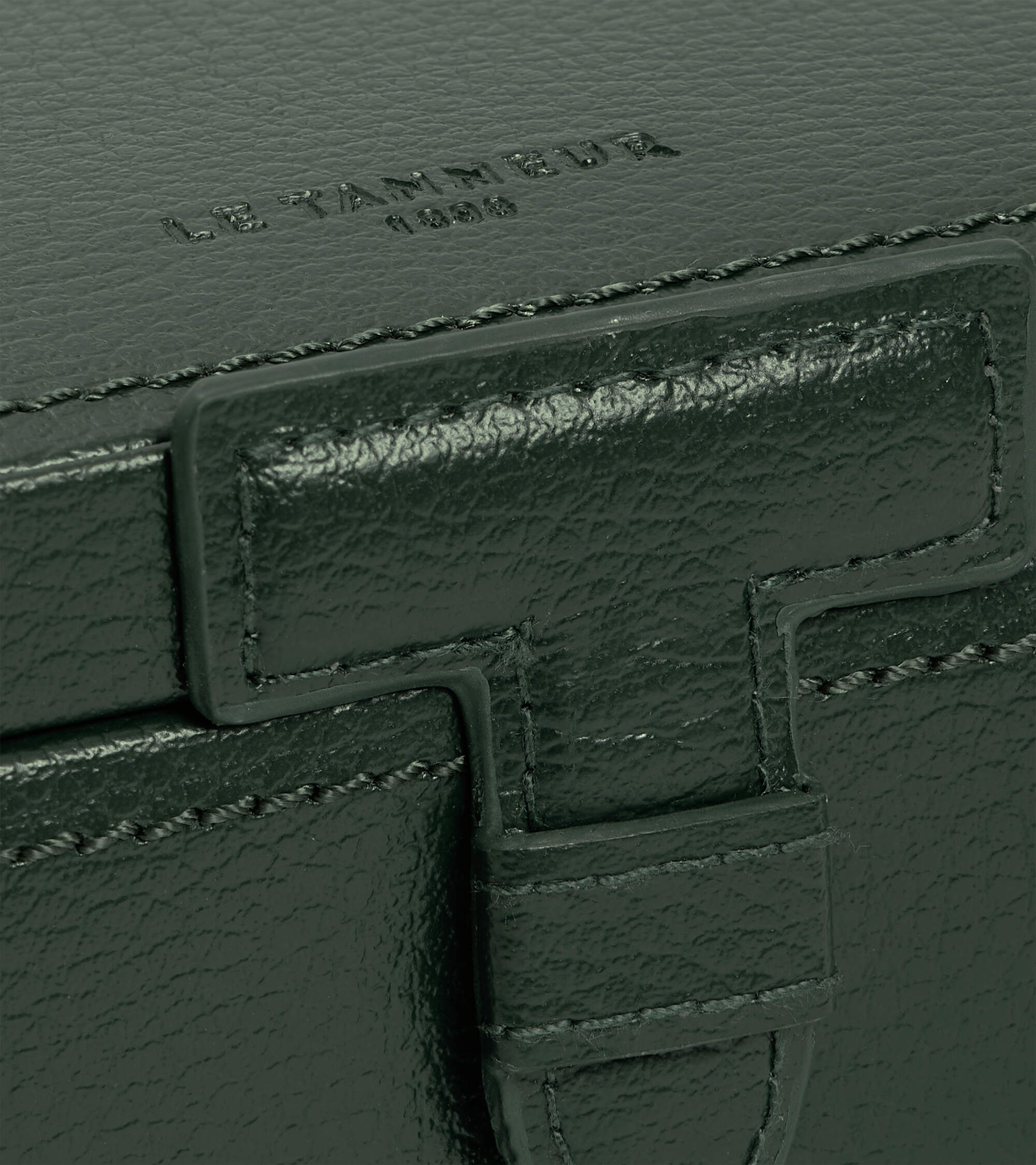 Le Tanneur Coffret 5 montres cuir grainé vert Malachite