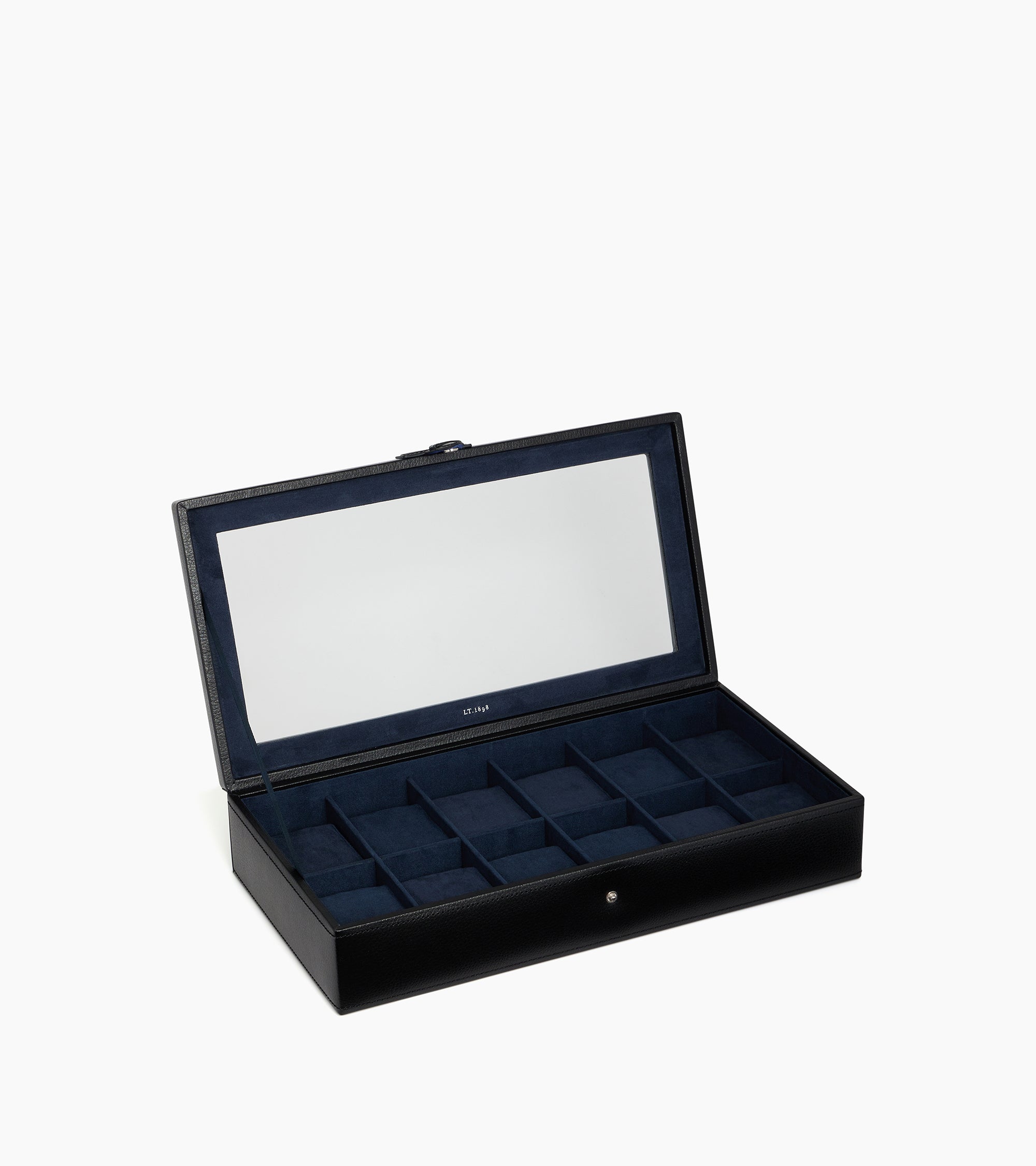 Le Tanneur Leather Goods coffret 12 montres cuir recyclé Noir
