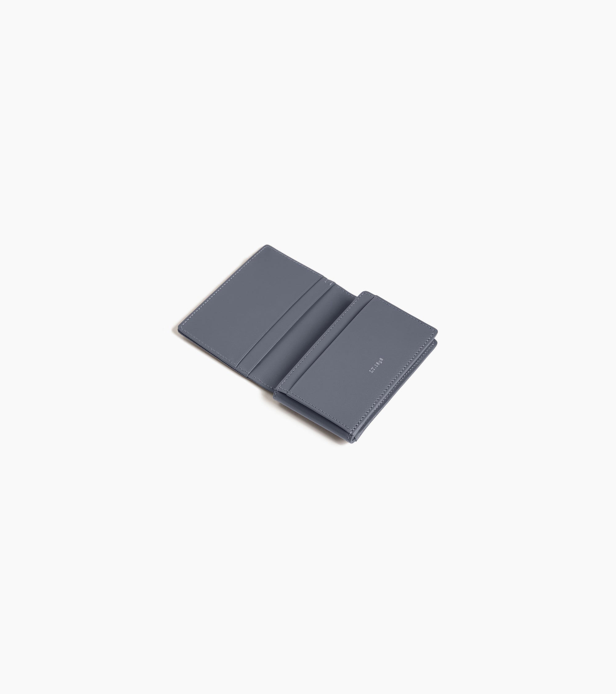 Le Tanneur Lucien porte-cartes cuir bleu steel blue