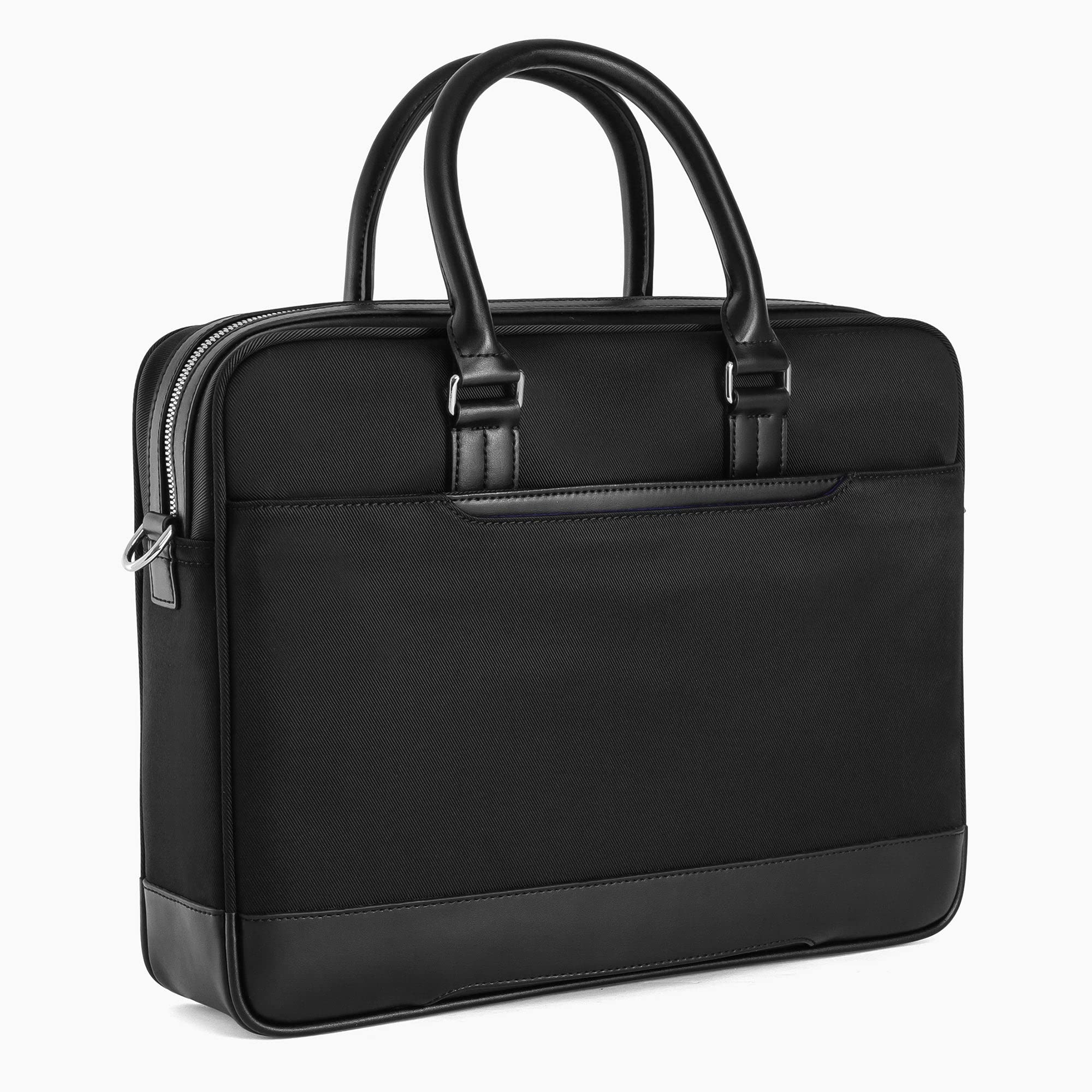 Le Tanneur Gaspard Tgas4000 sacoche toile et cuir 38,5 cm