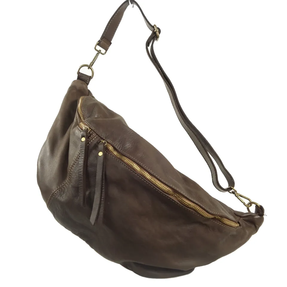 Collection Esprit Cuir Oliver sac banane XL marron cuir vintage