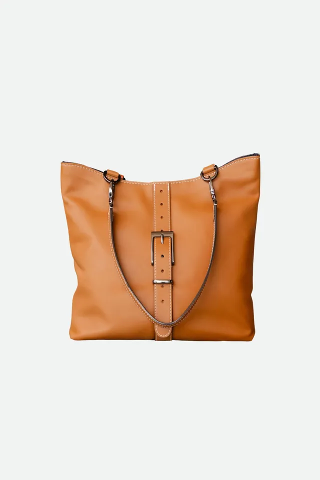 Nodie's Billy camel lisse sac cabas cuir femme