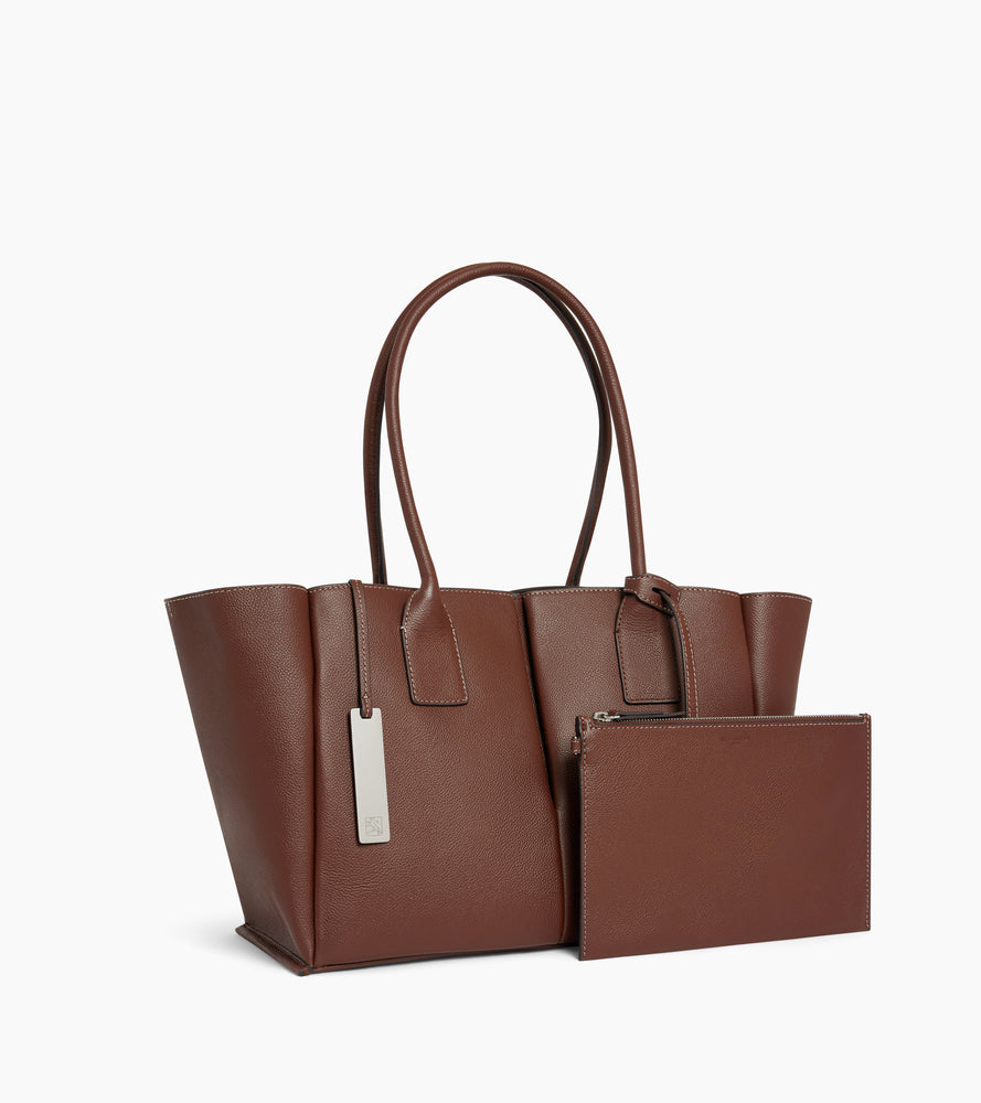 Le Tanneur Elena grand sac cabas cuir grainé