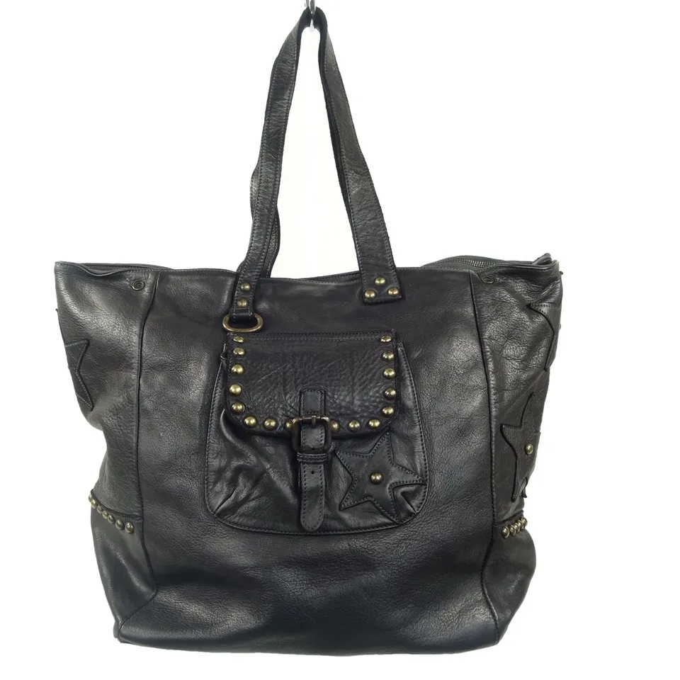Esprit Cuir Lili cabas cuir noir XL 17 pouces