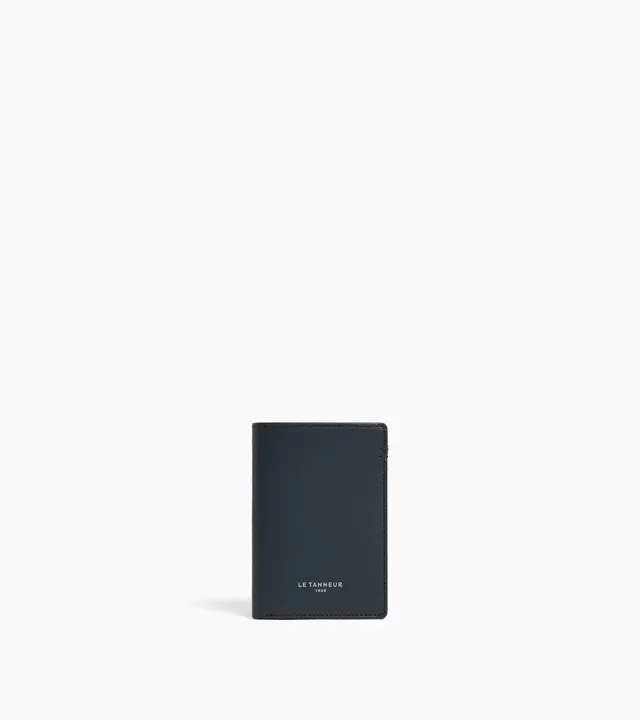 Le Tanneur Lucien petit porte-cartes cuir Twilight Blue