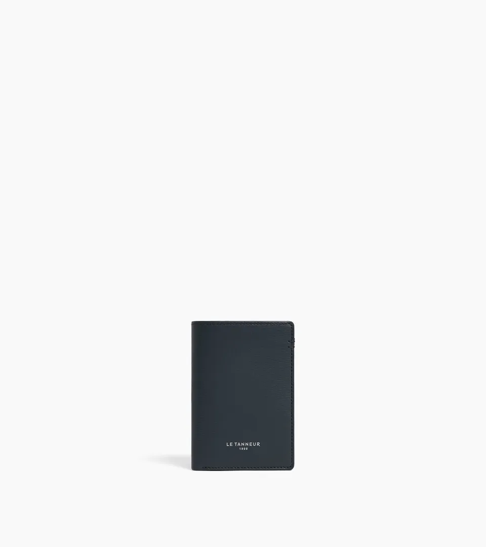 Le Tanneur Lucien petit porte-cartes cuir Twilight Blue