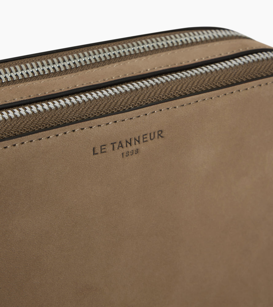 Le Tanneur Emile petite sacoche cuir lisse nubuck 2 compartiments
