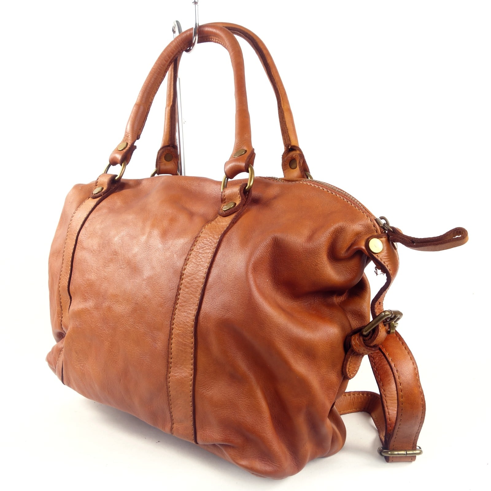 Collection Esprit Cuir ELSA grand sac cuir naturel