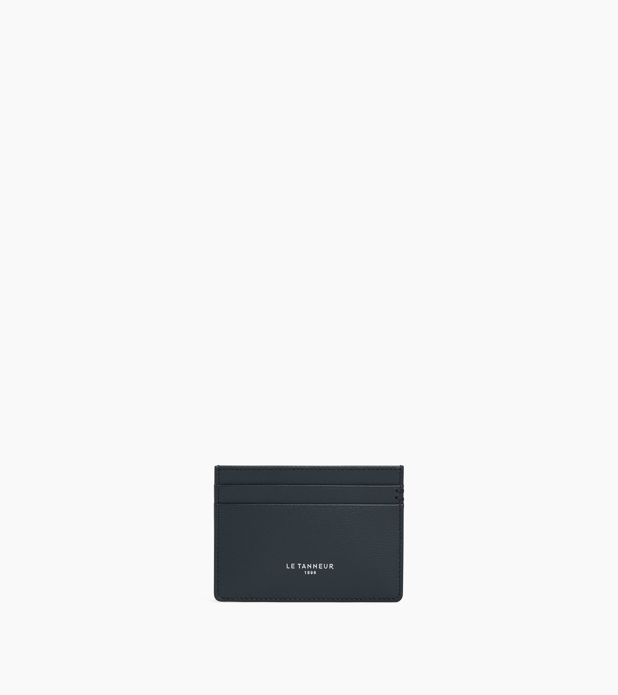 Le Tanneur Wallets Lucien porte-cartes cuir bleu Twilight