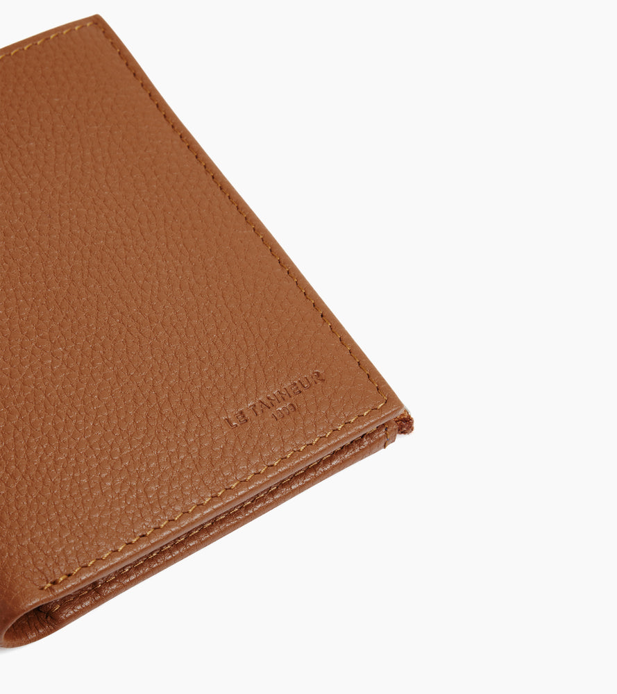 Le Tanneur Charles portefeuille moyen cuir grainé marron