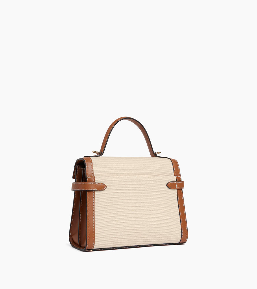 Le Tanneur Emilie Sac à Main Toile Coton Naturel