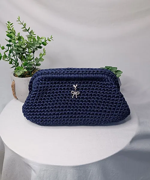 Takiri Mona TK1031 sac à main bleu nylon fermoir