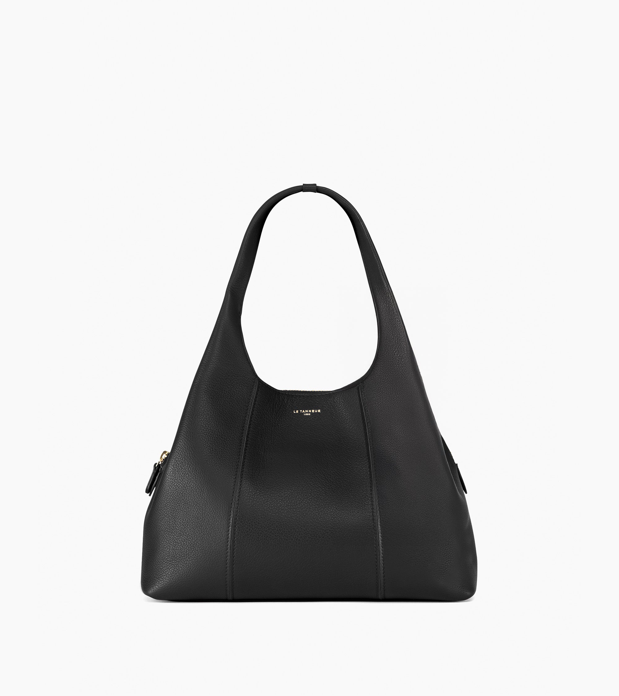 Le Tanneur Juliette sac épaule moyen cuir noir
