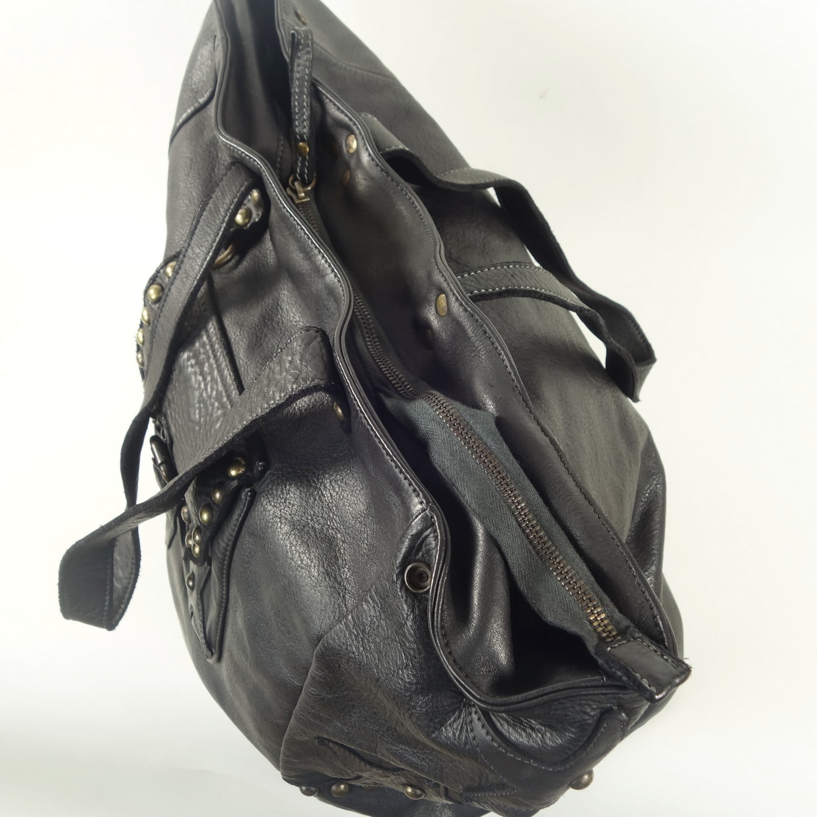 Esprit Cuir Lili cabas cuir noir XL 17 pouces