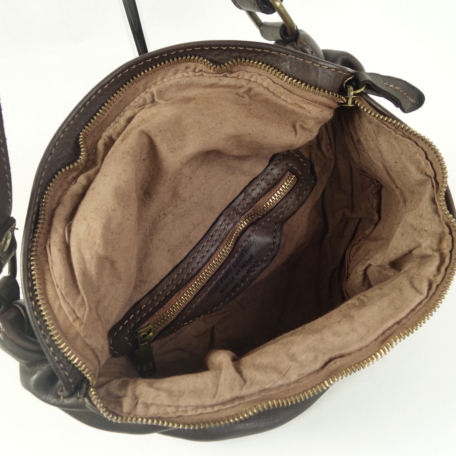 Collection Esprit Cuir ENZO sac banane marron cuir