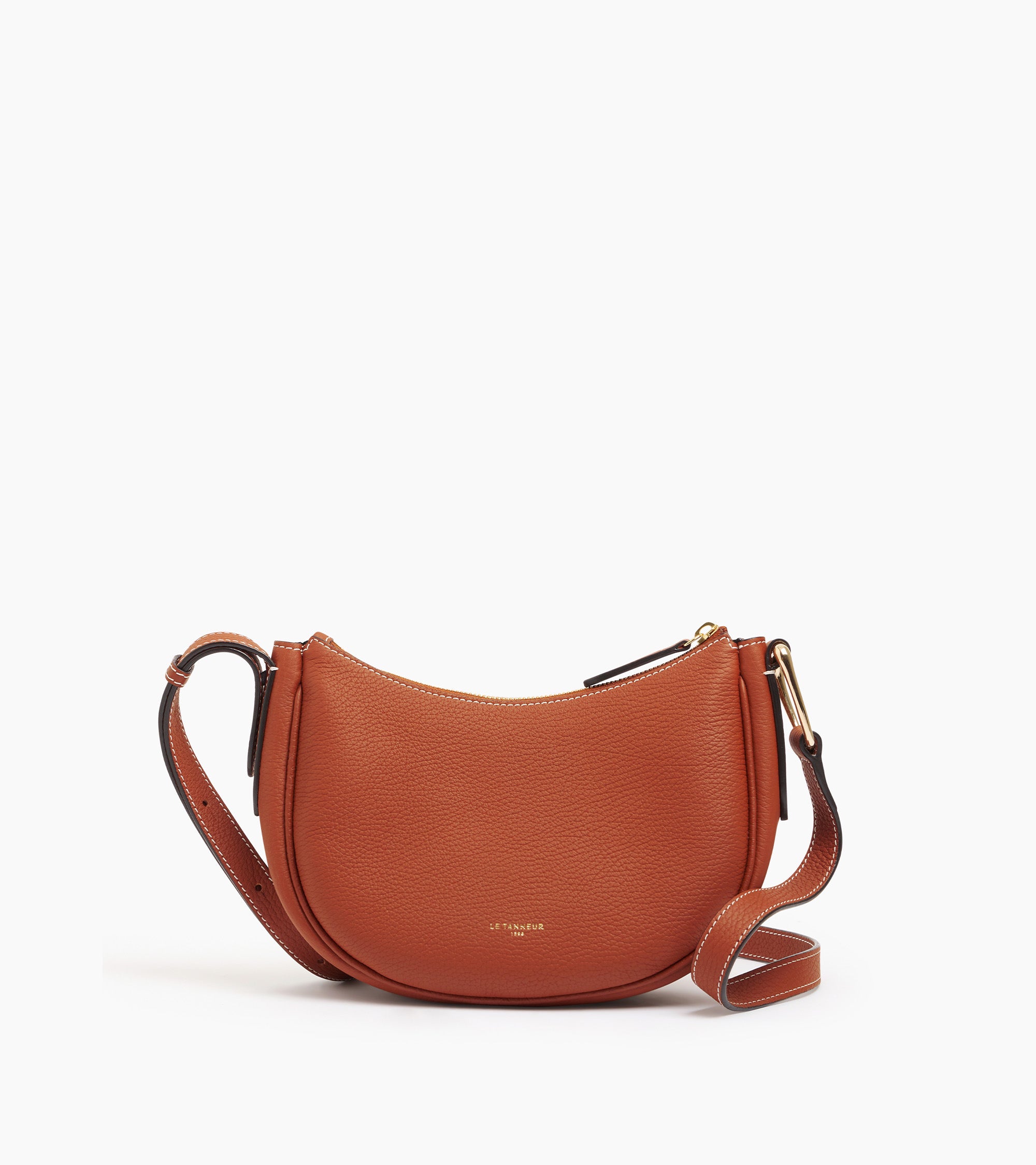 Le Tanneur Madeleine bandoulière cuir Mahogany Brown
