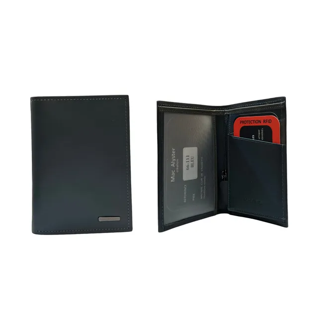 MAC ALYSTER Heritage petit portefeuille cuir taupe RFID