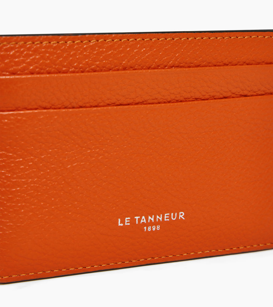 Le Tanneur Emile porte-cartes cuir grainé noir