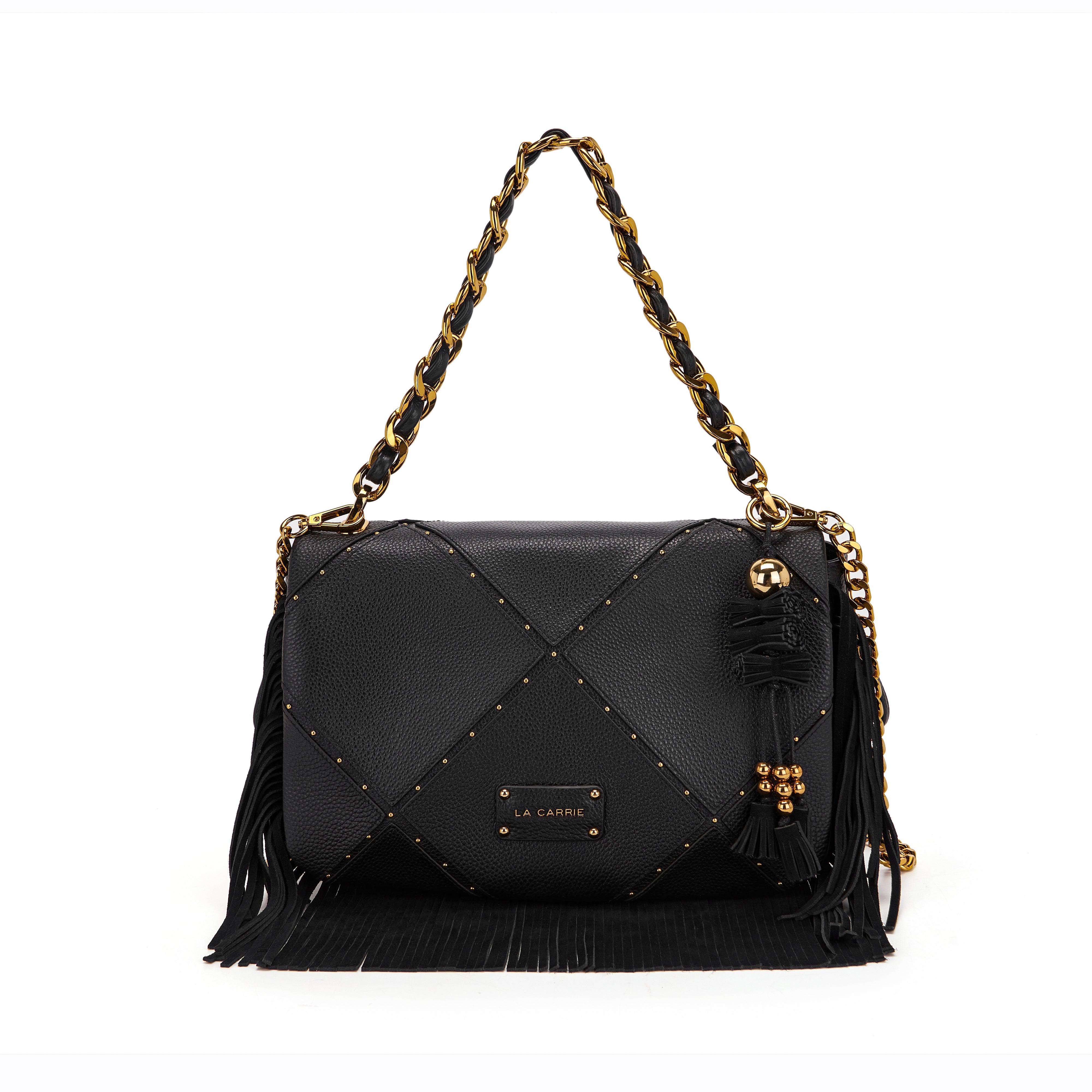 La Carrie Isabel sac bandoulière noir 35x15x29cm