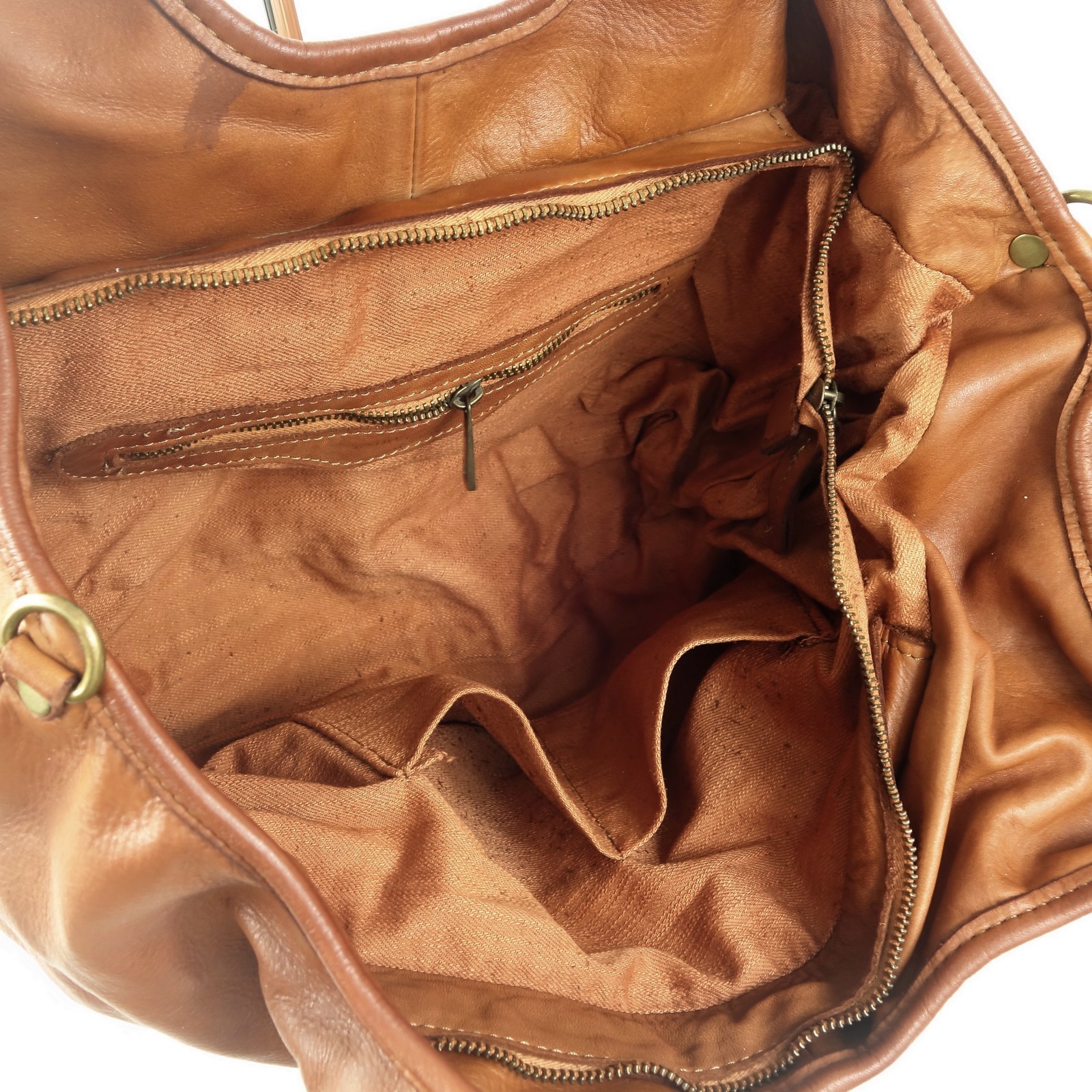 Collection Esprit Cuir TILDE sac porté épaule cognac cuir