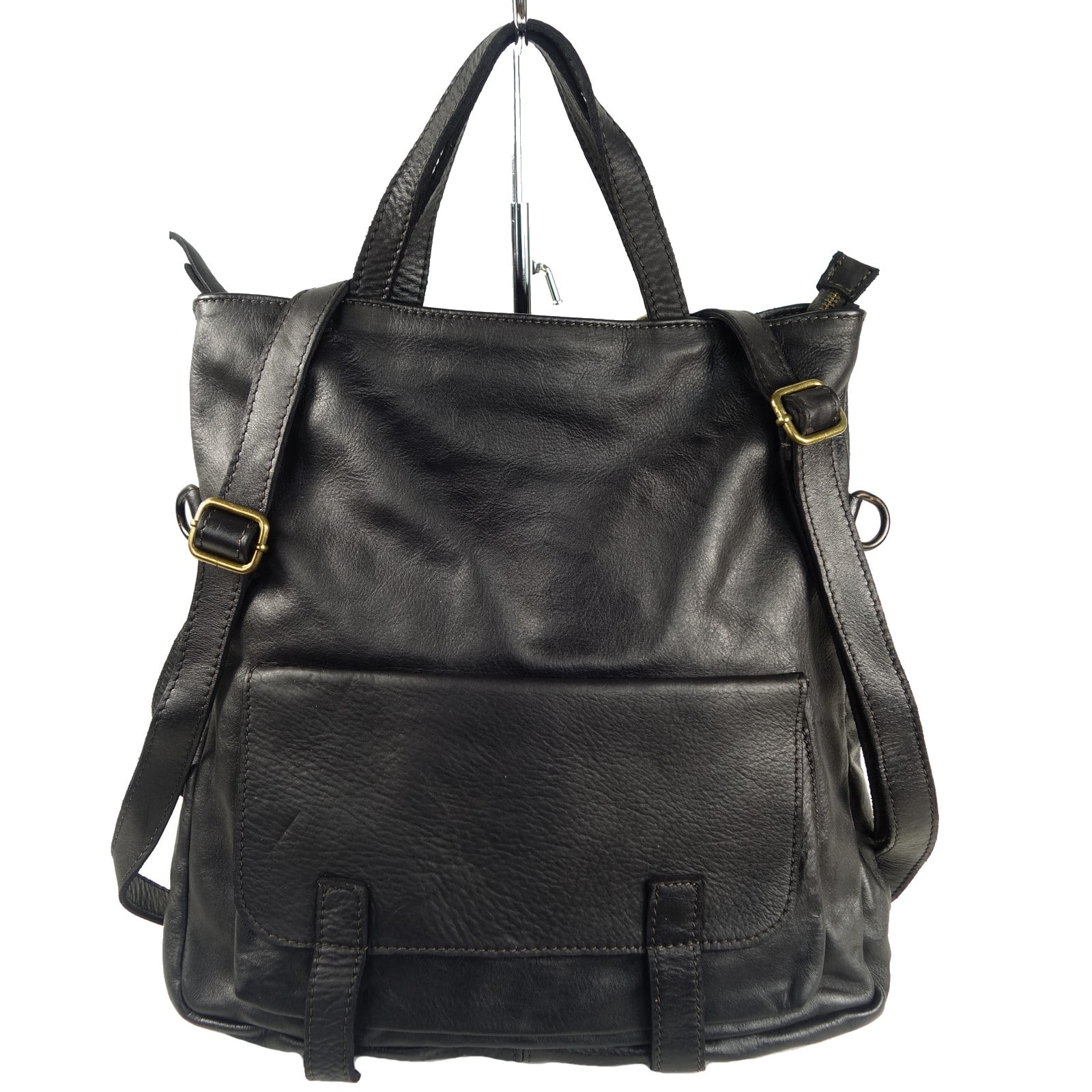 Collection Esprit Cuir Zeudi sac à dos cuir noir femme