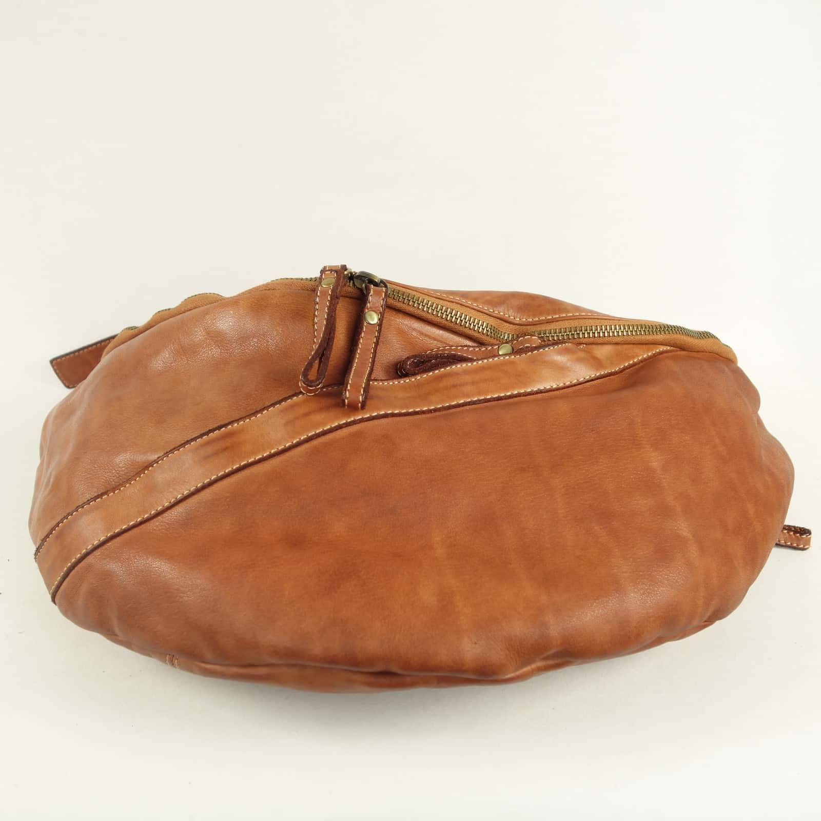Collection Esprit Cuir BEN sac banane XL cuir caramel vintage