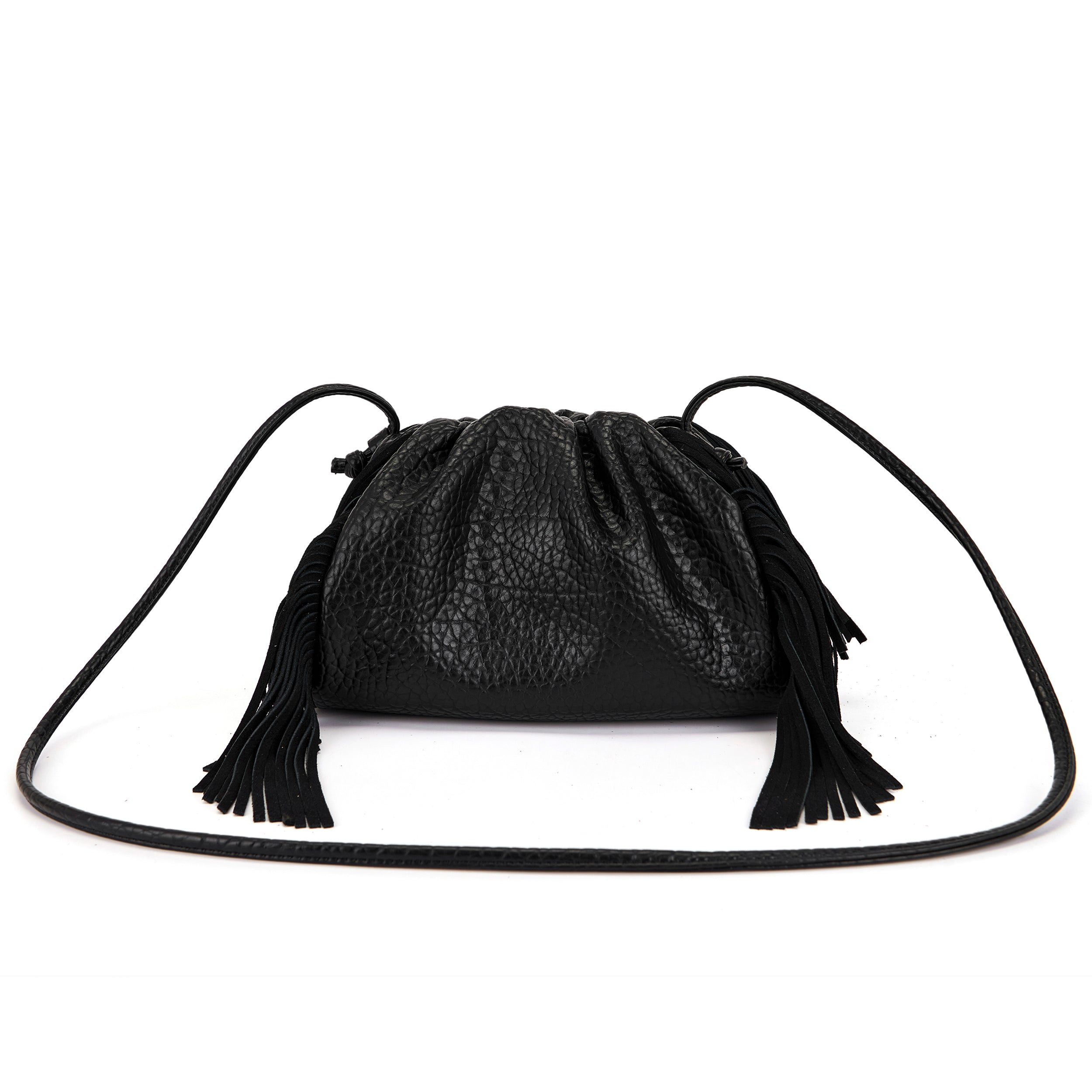 La Carrie Capsule Big sac bandoulière noir clouté 30 cm