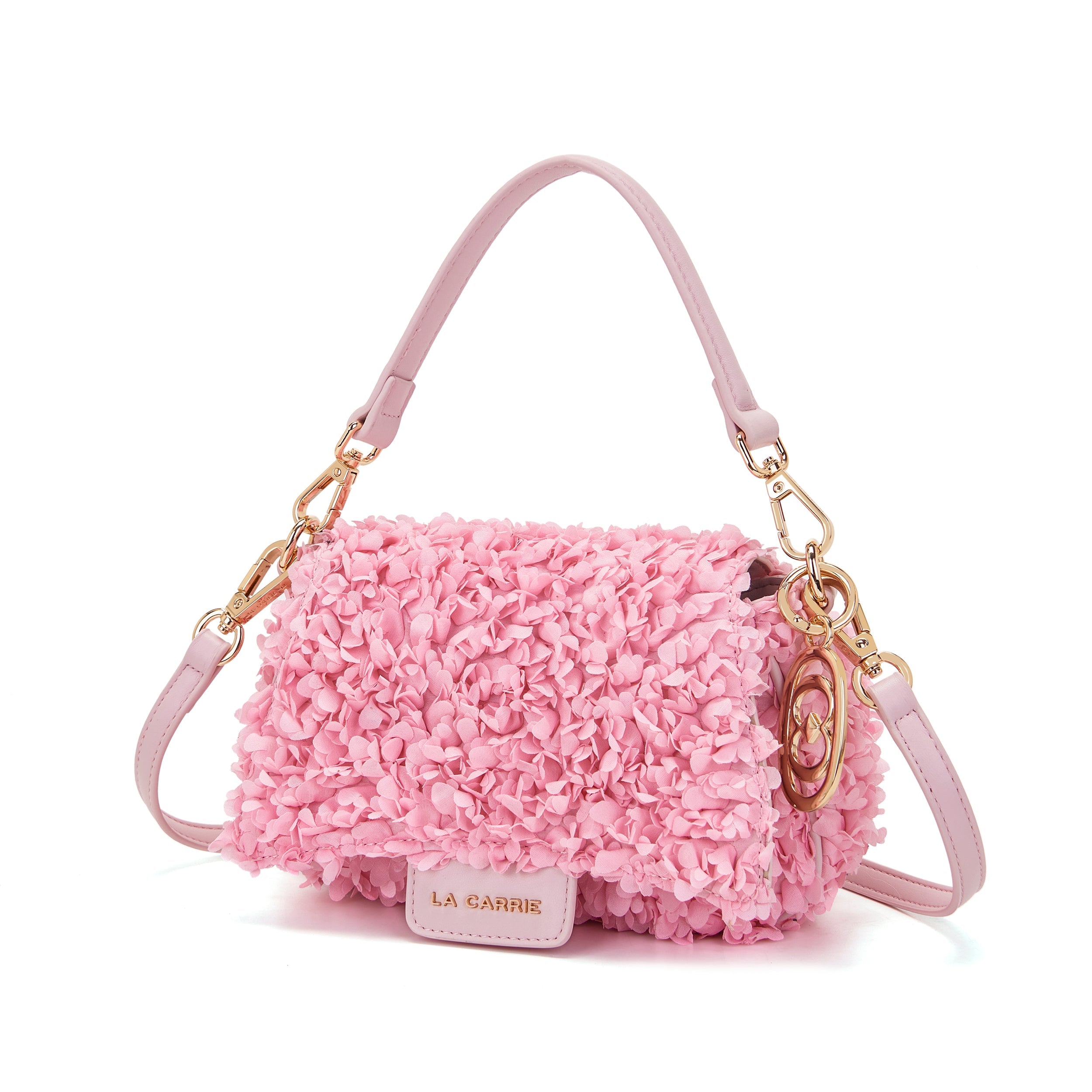 La Carrie Night Edition Sac à Main Rose Chiffon 20x6x12 cm