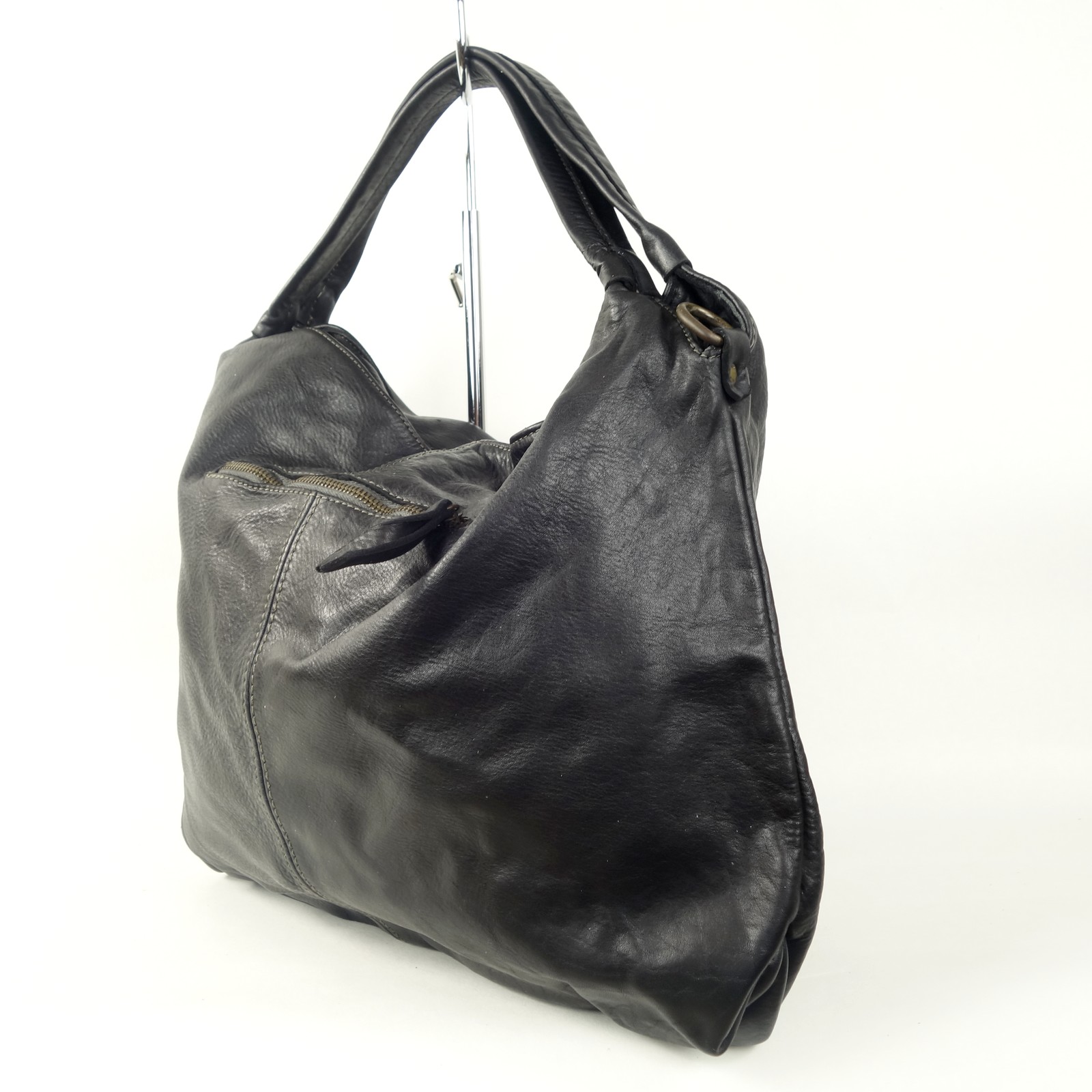 Esprit Cuir Olympia grand sac cuir noir A4