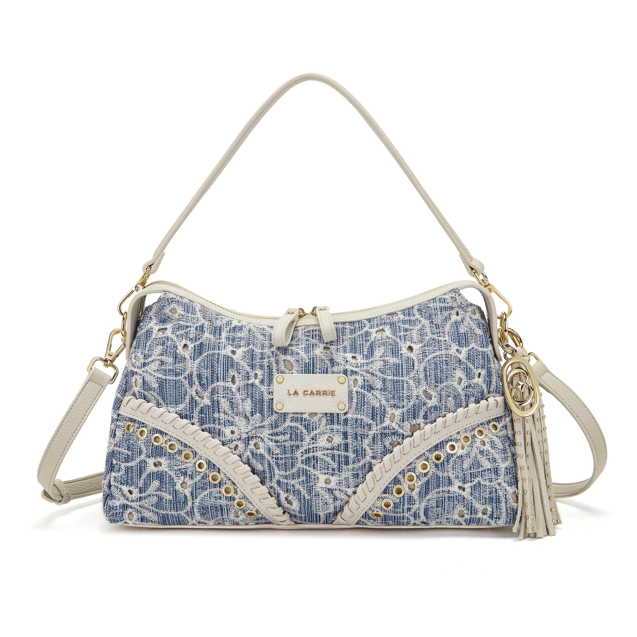 La Carrie Romantic sac bandoulière jeans 28x10x18cm