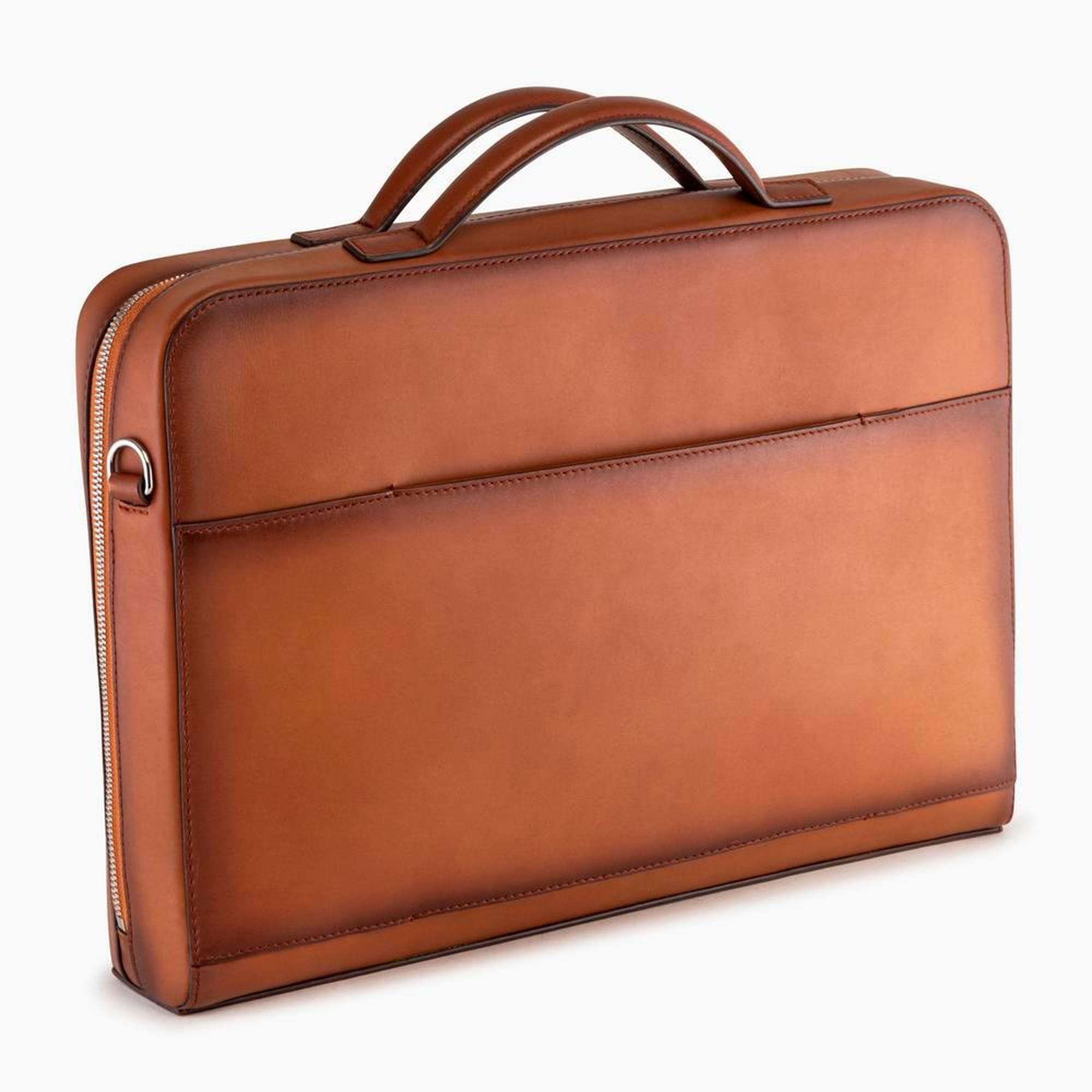 Le Tanneur Albert Porte-documents cuir lisse 14" 38x28 cm