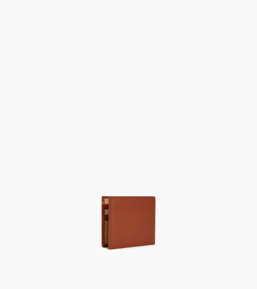 Le Tanneur Martin portefeuille cuir lisse Mahogany RFID