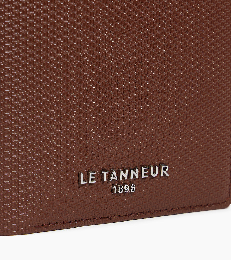 Le Tanneur Emile portefeuille vertical zippé cuir T