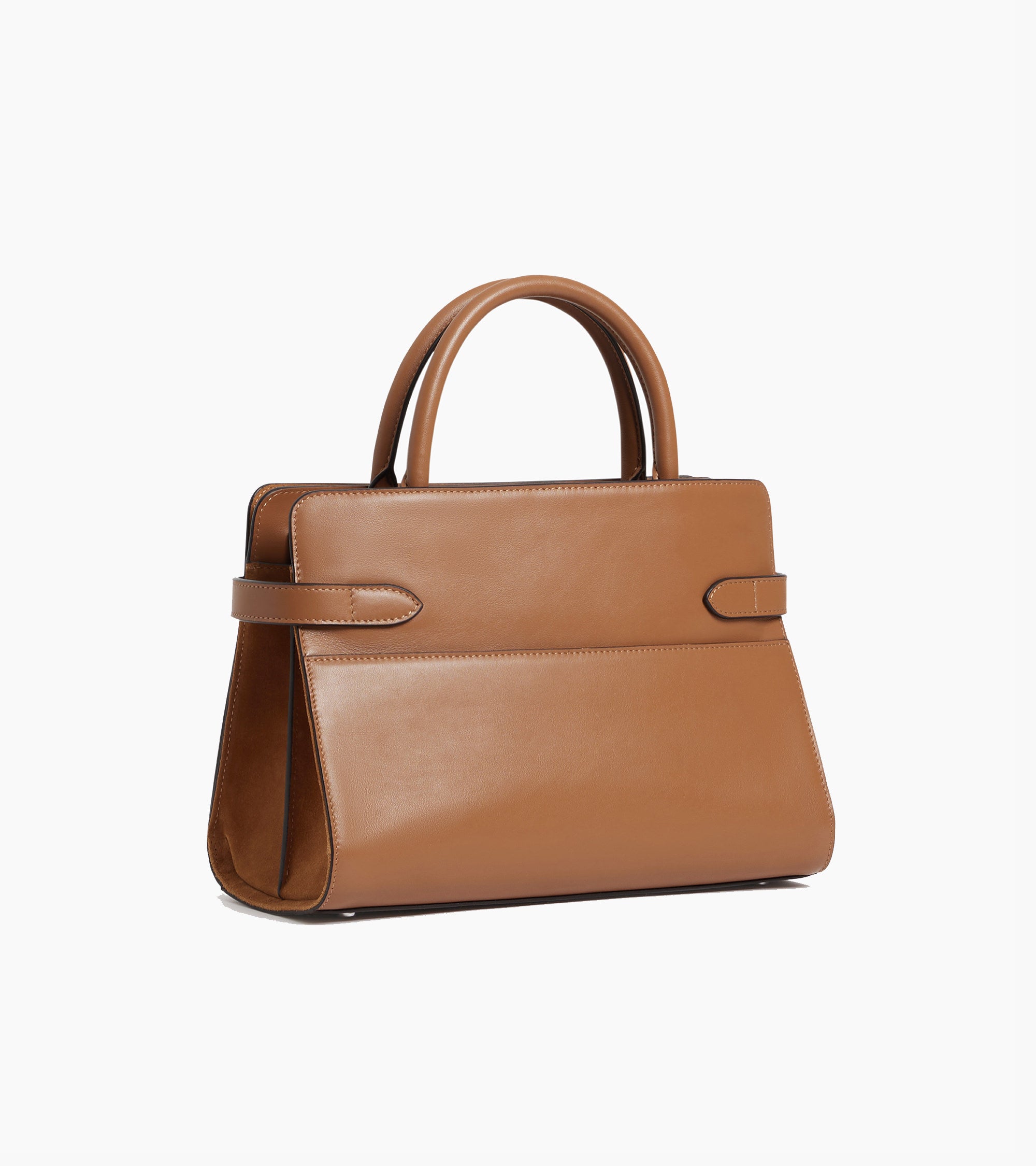 Le Tanneur Emie sac cuir lisse nubuck Tan moyen