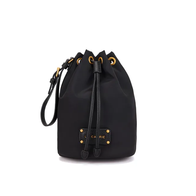 La Carrie In&Out Small sac seau noir 17x11,5x23 nylon
