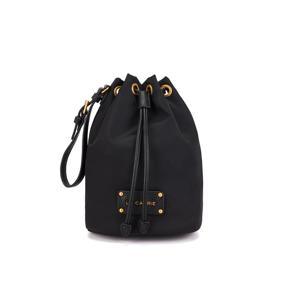 La Carrie In&Out Small sac seau noir 17x11,5x23 nylon