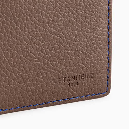 Le Tanneur Charles Porte-Papiers Cuir Grainé Argent